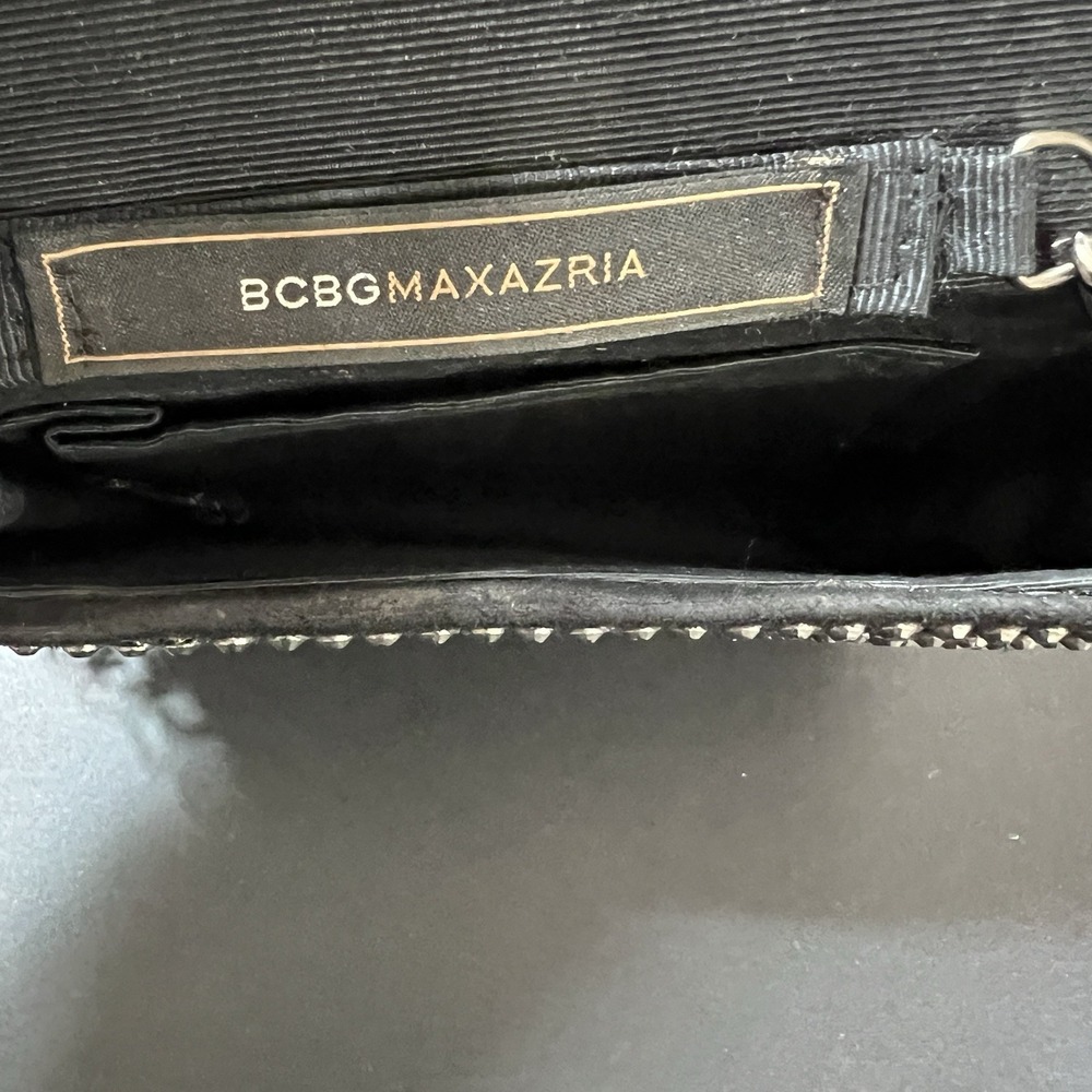 BCBG Maxazria Black Clutch with Removable Shoulder Chain Strap - Picture 5 of 7